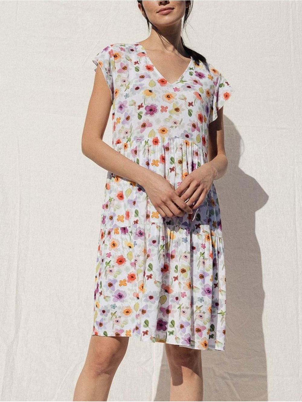 INDI AND COLD | midi floral dress | size xs